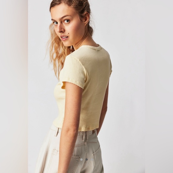 NWOT Free People Daydreamer Rose Tee - Picture 2 of 4